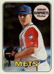 2018 Topps Heritage Minor League Base Set Jordan Humphreys #14 card