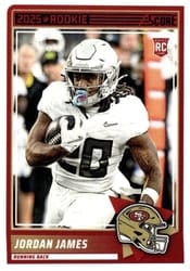 2025 Score Rookies Jordan James #47 card