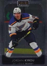 2021-22 O-Pee-Chee Platinum Base Set Jordan Kyrou #151 card