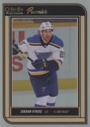 2022-23 O-Pee-Chee Platinum O-Pee-Chee Premier Variants Jordan Kyrou #OP27 card