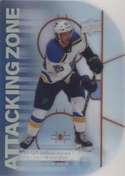 2022-23 Upper Deck Attacking Zone Jordan Kyrou #AZ-22 card