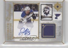 2022-23 Upper Deck Ultimate Collection Ultimate Displays Autograph Jersey Jordan Kyrou #UDA-JK card