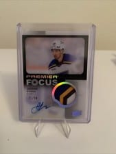 2023-24 Upper Deck Premier Premier Focus Autograph Patch Jordan Kyrou #PFP-JK card