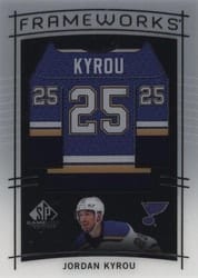2024-25 SP Game Used Frameworks Jordan Kyrou #F-JK card