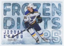 2025-26 O-Pee-Chee Frozen Digits Jordan Kyrou #FD-15 card