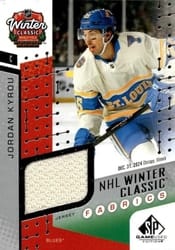 2025-26 SP Game Used 2025 Winter Classic Fabrics Jordan Kyrou #WCF-8 card