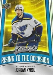 2025-26 Upper Deck MVP Rising to the Occasion Jordan Kyrou #RO-14 card