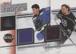 2022-23 SP Game Used 2022 NHL All-Star Game Jersey Duals Jordan Kyrou/Adrian Kempe #AS2-13 card