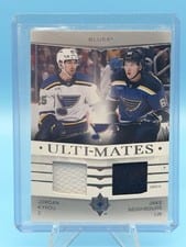 2024-25 Upper Deck Ultimate Collection Ulti-Mates Jersey Jordan Kyrou/Jake Neighbours #UTM-KN card
