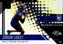2018 Panini Unparalleled Base Set Jordan Lasley #263 card