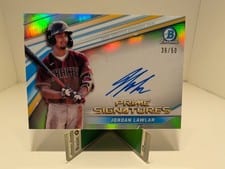 2022 Bowman Chrome Prime Choice Signatures Jordan Lawlar #PCS-JL card