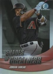 2022 Bowman Chrome Shades of Greatness Jordan Lawlar #SG-4 card