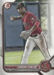2022 Bowman Prospects Jordan Lawlar #BP-141 card