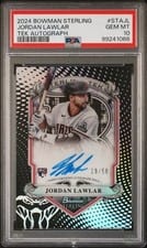 2024 Bowman Sterling Tek Autographs Jordan Lawlar #STA-JL card