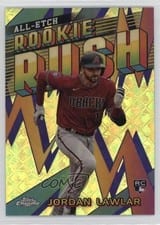 2024 Topps Chrome Logofractor Edition Chrome All-Etch Rookie Rush Jordan Lawlar #CERL-6 card