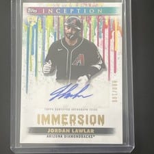 2024 Topps Inception Immersion Autographs Jordan Lawlar #IA-JL card