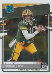 2020 Donruss Optic Base Set Jordan Love #154 card