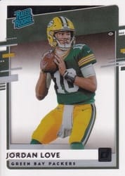 2020 Panini Chronicles Clearly Donruss Rated Rookies Jordan Love #RR-JL card