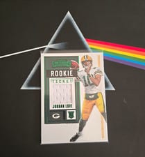 2020 Panini Contenders Rookie Ticket Swatches Jordan Love #RTS-JLO card