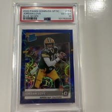 2020 Panini Donruss Optic Jordan Love Blue Scope #154 card