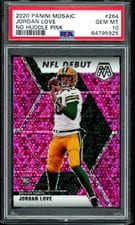2020 Panini Mosaic Jordan Love Pink #264 card