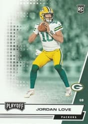 2020 Panini Playoff Base Set Jordan Love #204 card
