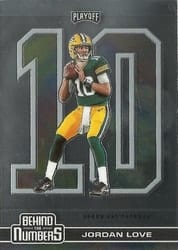 2020 Panini Playoff Behind the Numbers Jordan Love #BTN-27 card