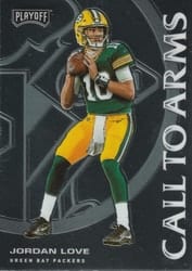 2020 Panini Playoff Call to Arms Jordan Love #CA-20 card