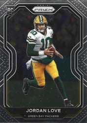 2020 Panini Prizm Base Set Jordan Love #363 card