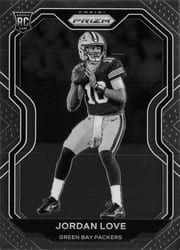 2020 Panini Prizm Base Set Jordan Love #363 card