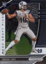 2020 Panini Prizm Draft Picks Base Set Jordan Love #148 card