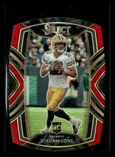 2020 Panini Select Jordan Love Red Prizm Die Cut #247 card