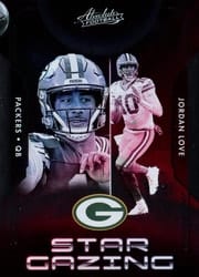 2023 Panini Absolute Star Gazing Jordan Love #SG-8 card