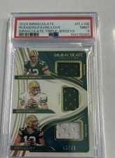 2024 Panini Immaculate Collection Immaculate Numbers Memorabilia Jordan Love #9 card