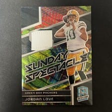 2024 Panini Spectra Sunday Spectacle Relics Jordan Love #SS-JLE card