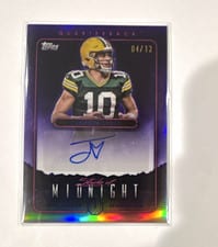 2024 Topps Midnight Stroke of Midnight Autographs Jordan Love #SMA-JL card