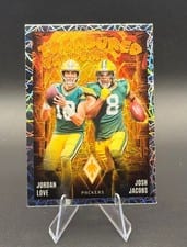 2024 Panini Phoenix Treasured Tandems Jordan Love / Josh Jacobs #TT-GB card