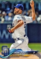 2018 Topps Update Base Set Jordan Lyles #US3 card