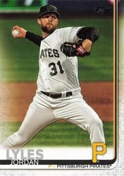 2019 Topps Update Base Set Jordan Lyles #US152 card