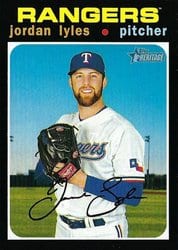 2020 Topps Heritage Base Set Jordan Lyles #718 card