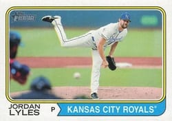 2023 Topps Heritage Base Set Jordan Lyles #160 card