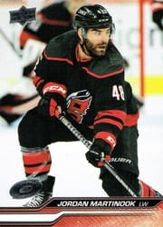 2023-24 Upper Deck Base Set Jordan Martinook #287 card