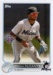 2022 Topps Pro Debut Base Set Jordan McCants #PD-116 card