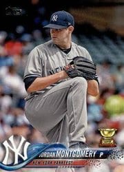 2018 Topps Base Set Jordan Montgomery #427 card