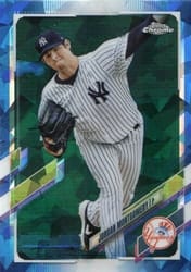 2021 Topps Chrome Sapphire Edition Base Set Jordan Montgomery #630 card