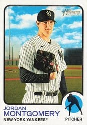 2022 Topps Heritage Base Set Jordan Montgomery #354 card