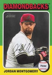 2024 Topps Heritage Base Set Jordan Montgomery #574 card
