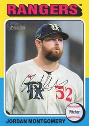 2024 Topps Heritage Mini Base Set Jordan Montgomery #103 card