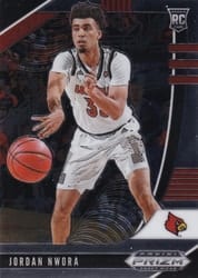 2020 Panini Prizm Draft Picks Base Set Jordan Nwora #78 card