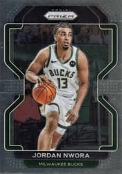 2021-22 Panini Prizm Base Set Jordan Nwora #80 card